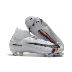 fodboldstøvler Nike Mercurial Superfly 6 Elite FG - Sølv Hvid Sort_1.jpg